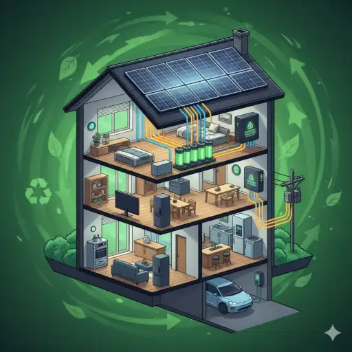 batterie al grafene 3 casa con sistema fotovoltaico